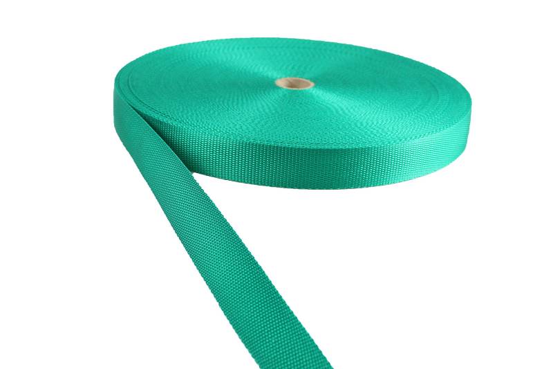 Gurtband Polypropylene Grün 25mm Breit - 50 Meter von tukan-tex