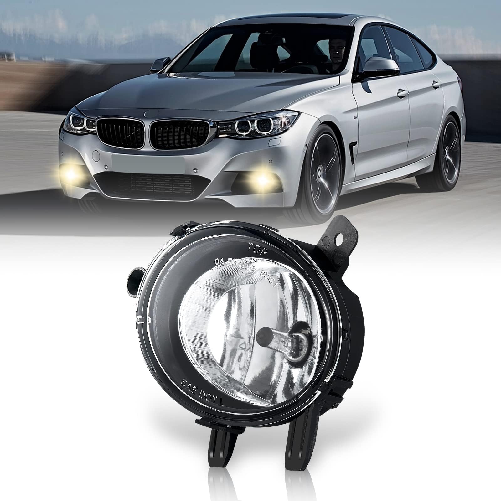 Nebelscheinwerfer passt für 10-17 BMW 3er (F30/F31) 1er (F20/F21) 2er F22/F23 3er Gran Turismo F34 4er F32/F33 4er Gran Coupé F36 2er Active/Gran Tourer F45/F46 Saubere Linse (linke Seite) von Tula Motoren