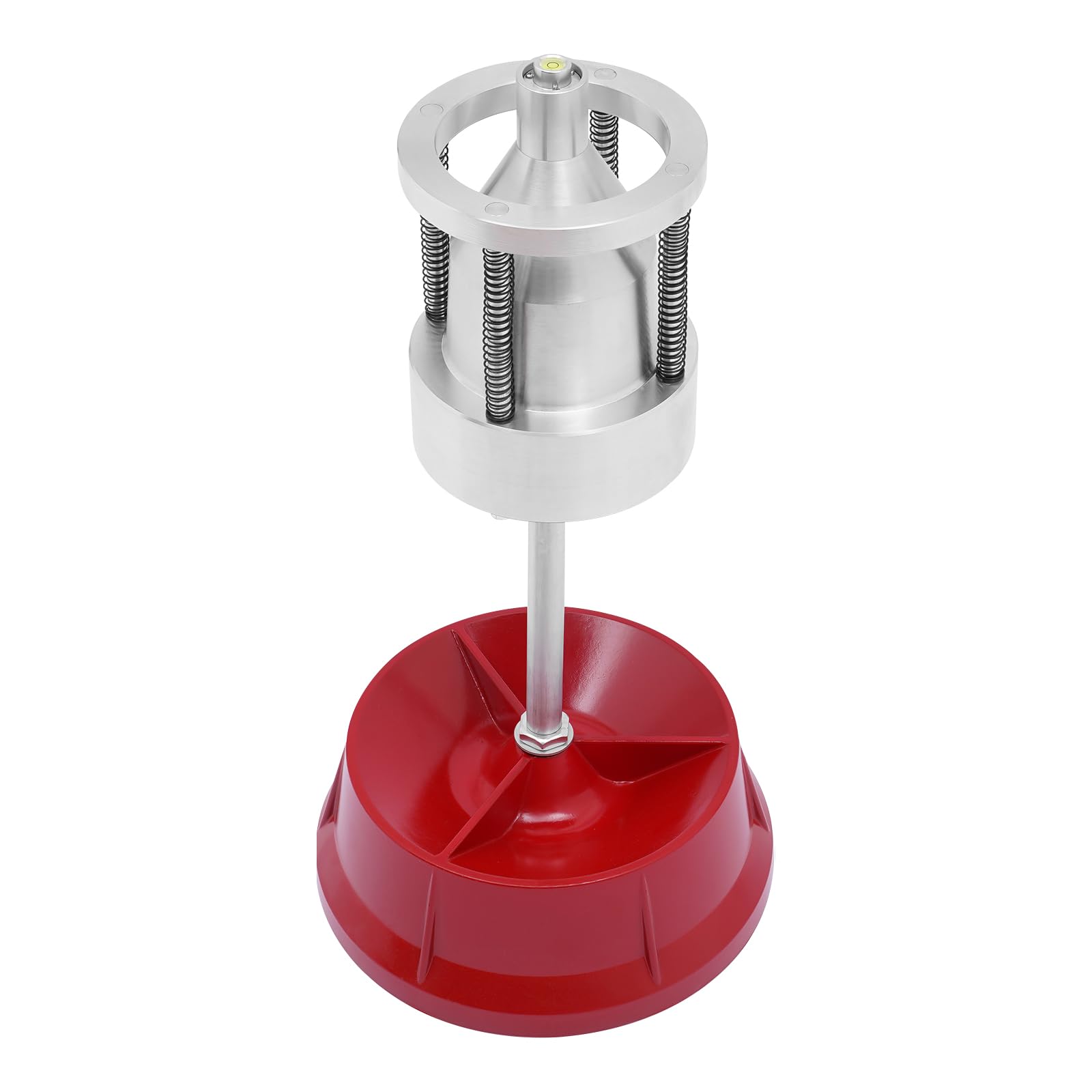 TuliperMood Reifenwuchtmaschinen, Tragbare Naben Auswuchtmaschine Rad Reifen Balancer mit Stabile Basis, für Wheel Repair Balancer für die meisten Autos und Kleinlaster, 60.96 * 29.21cm Rot+Silber von TuliperMood