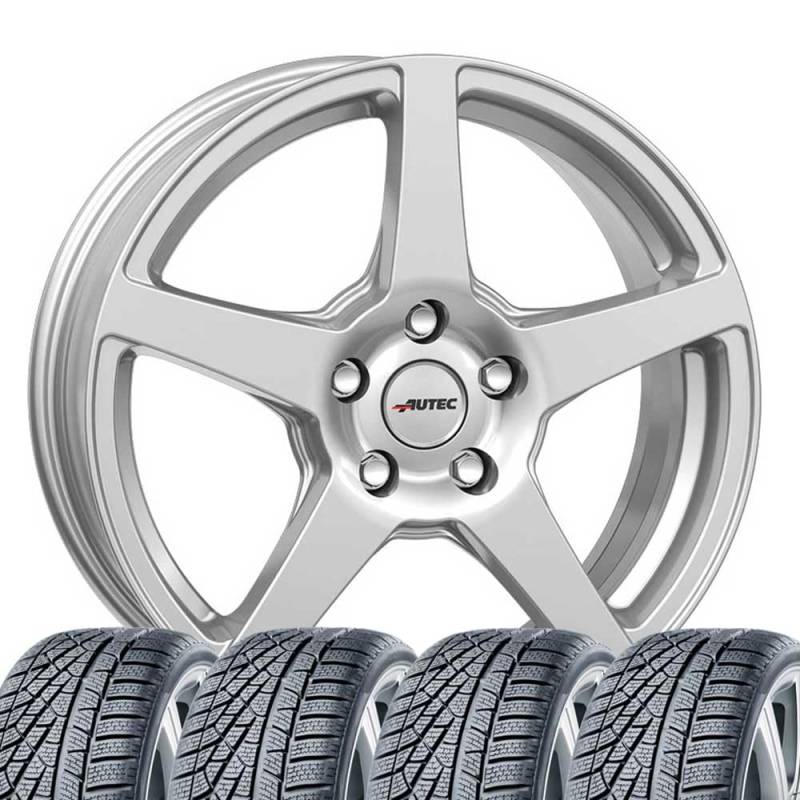 4 Winterräder Allwetter Valea 6,5x16 ET 45 5x114,3 Brillantsilber mit 215/60 R16 99V HAN Kinergy 4S 2 H750 XL M+S 3PMSF von Tunershop