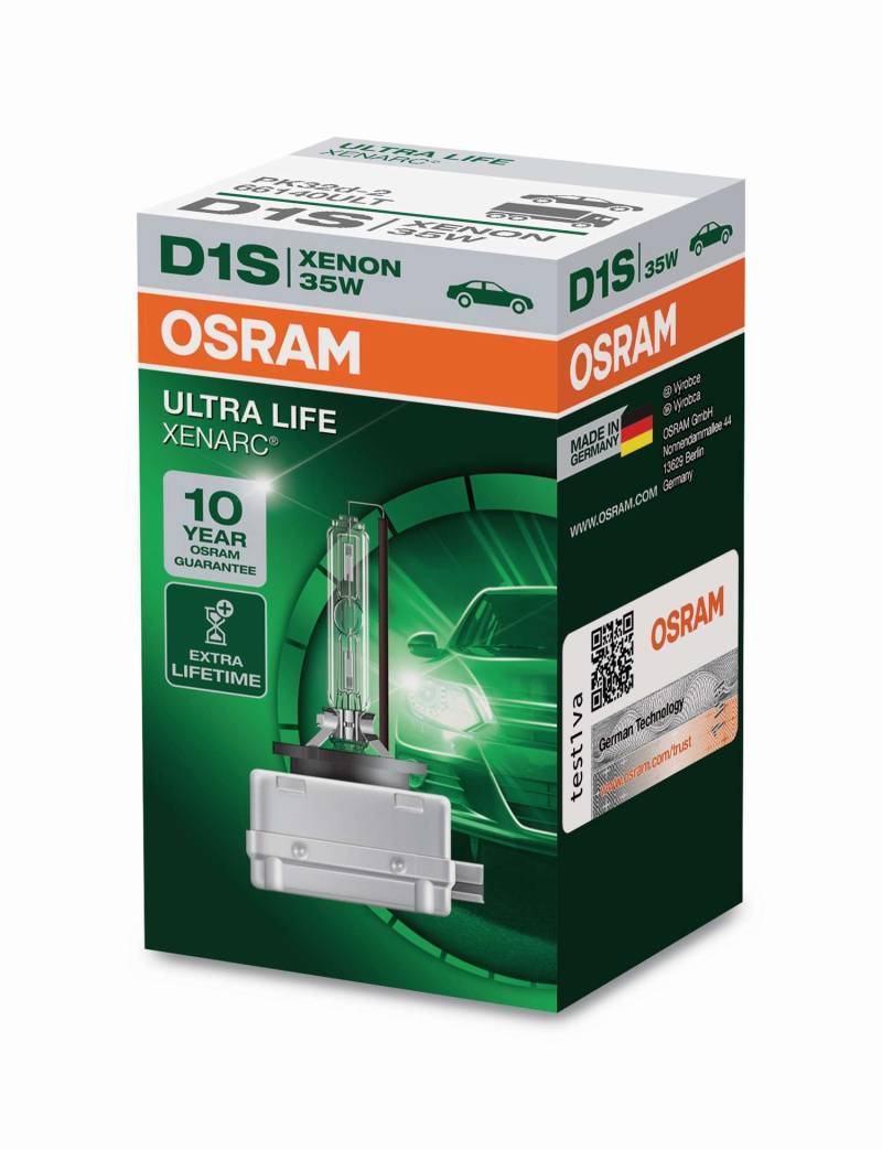 1 Stück OSRAM ULTRA LIFE Lampen Birnen für Fassung D1S 35W von OSRAM GmbH