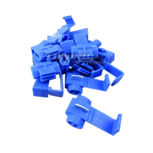 100x Stromdiebe Abzweigverbinder Quetschverbinder 0,75 - 2,5 mm²  = BLAU von Simply NetTrade GmbH