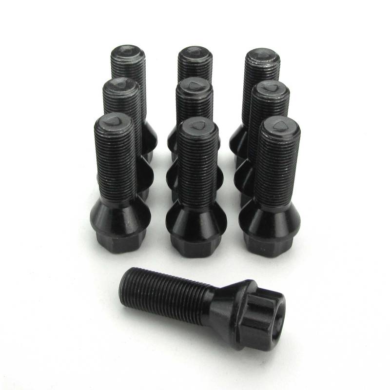 10x Radbolzen Radschrauben Spurverbreiterung Alufelgen Kegelbund M14 x 1,25 33mm von Tuning Fanatics