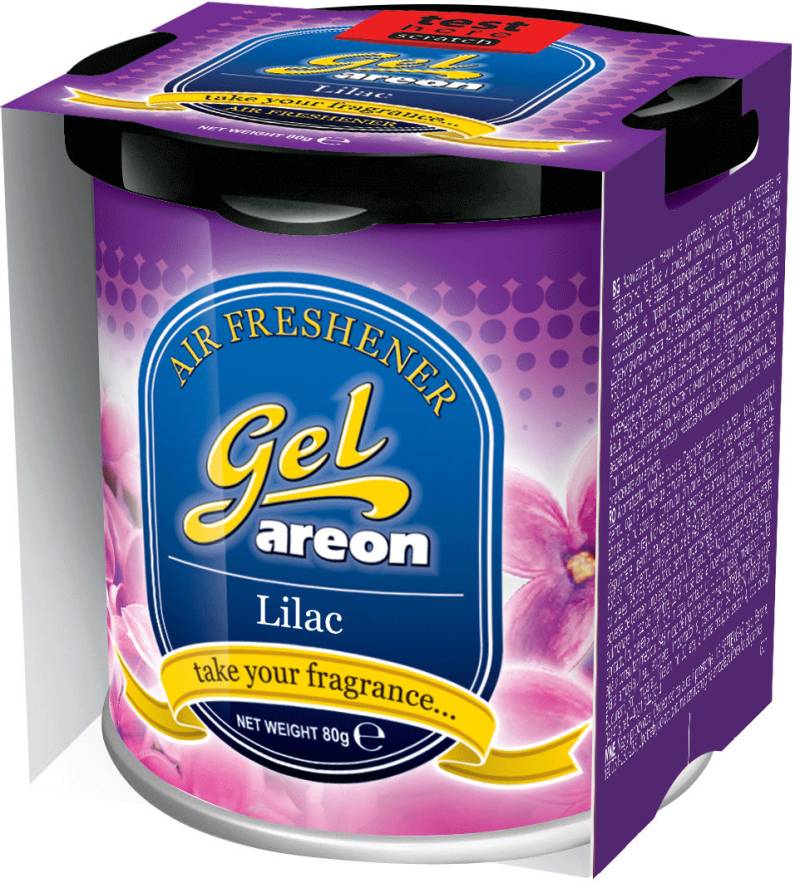 12x Original Areon Gel CAN Auto Duftdose Duftbaum Lufterfrischer DECKEL Flieder von erio FRESH GmbH & Co. KG