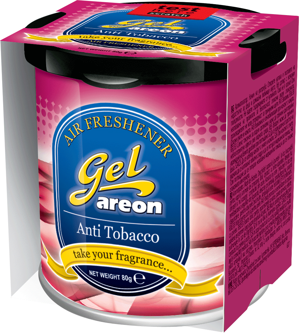 12x Original Areon Gel CAN Duftdose Duftbaum Lufterfrischer + DECKEL Anti Tabak von Tuning Fanatics