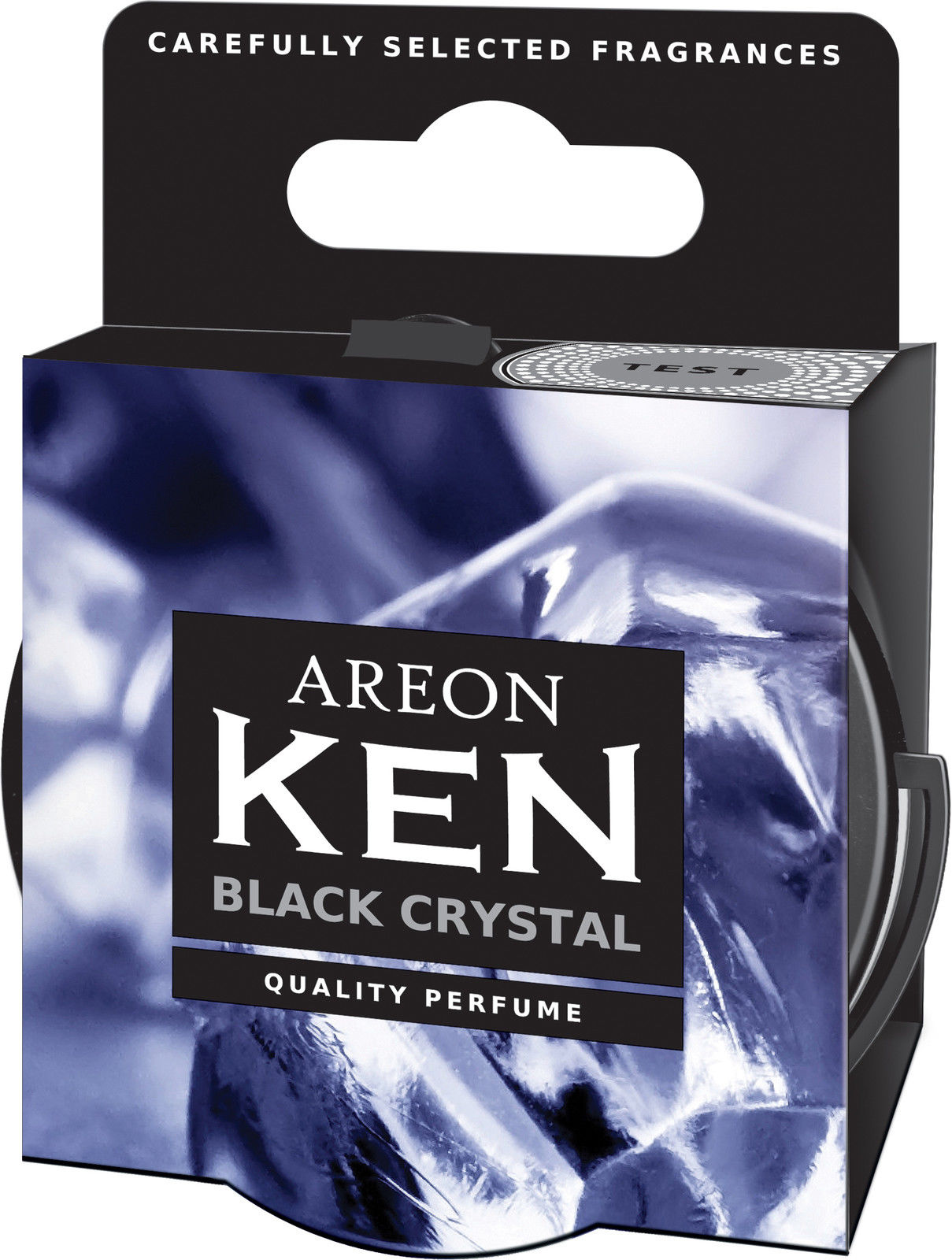 12x Original Areon KEN Duftdose Duftbaum Lufterfrischer DECKEL SET Black Crystal von erio FRESH GmbH & Co. KG