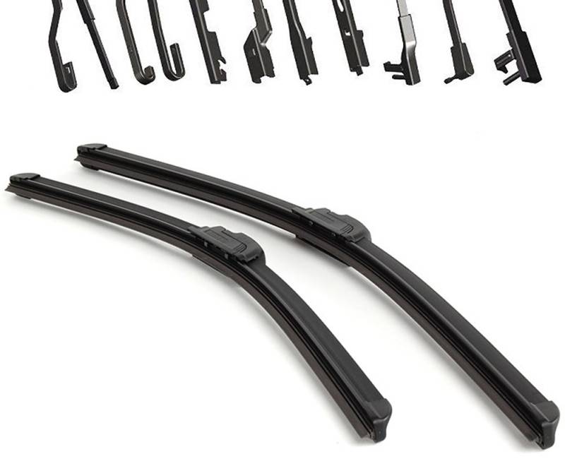 1x ULTRA FLAT Scheibenwischer Wischerblatt Heckwischer Clip GELENKLOS 15-28 Zoll von Tuning Fanatics