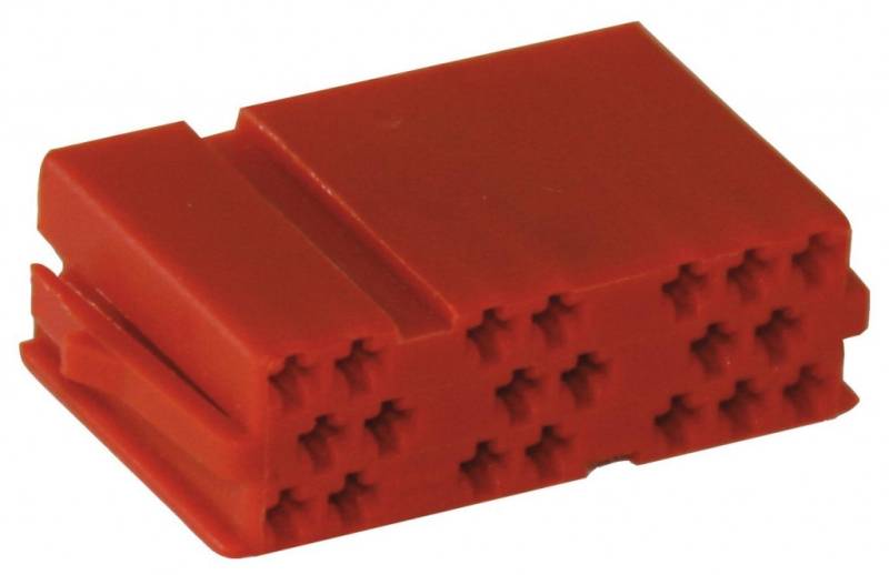 2,39€/Stk  10x Mini ISO Steckergehäuse kompakt 20 polig Rot Pin Gehäuse Stecker von KUFATEC GmbH & Co. KG