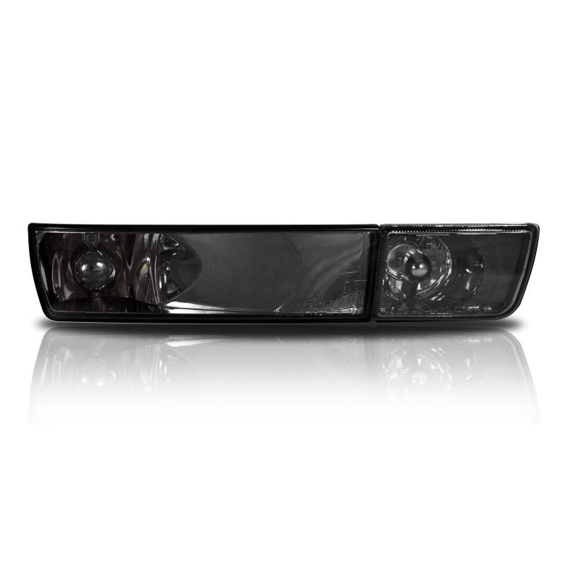 2x Klarglas Front-Blinker Nebelscheinwerfer Schwarz Smoke L + R für VW Golf 3 von Tuning Fanatics