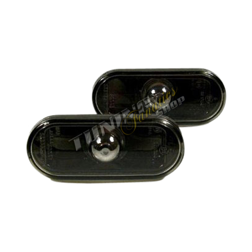 2x Klarglas Seitenblinker Blinker SET SCHWARZ #2 für VW Seat Skoda Ford von JOM Car Parts & Car Hifi GmbH