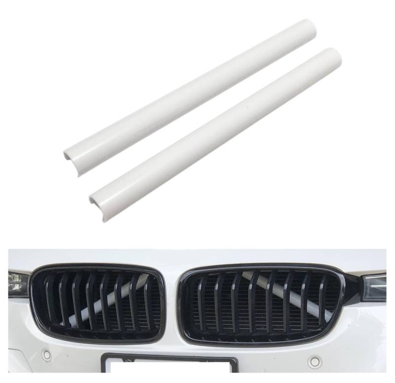 2x Kühlergrill Streben in Weiss hinter dem Kühlergrill für BMW F20 F22 F23 F30 F31 F34 F32 F33 F36 G30 G31 G11 G12 G14 von Goingfast GmbH