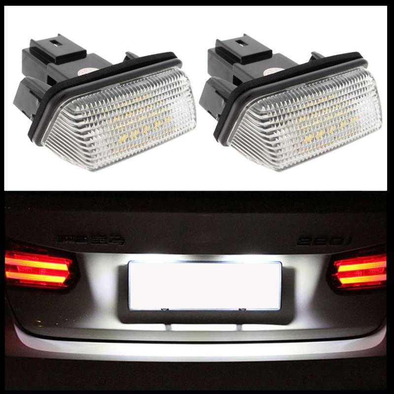 2x LED PREMIUM Kennzeichenbeleuchtung SMD für Toyota Auris I II Avensis III Corolla X Verso Yaris III von GOLDCAR Renata Badzio,Bart?omiej Kalisz s.c.