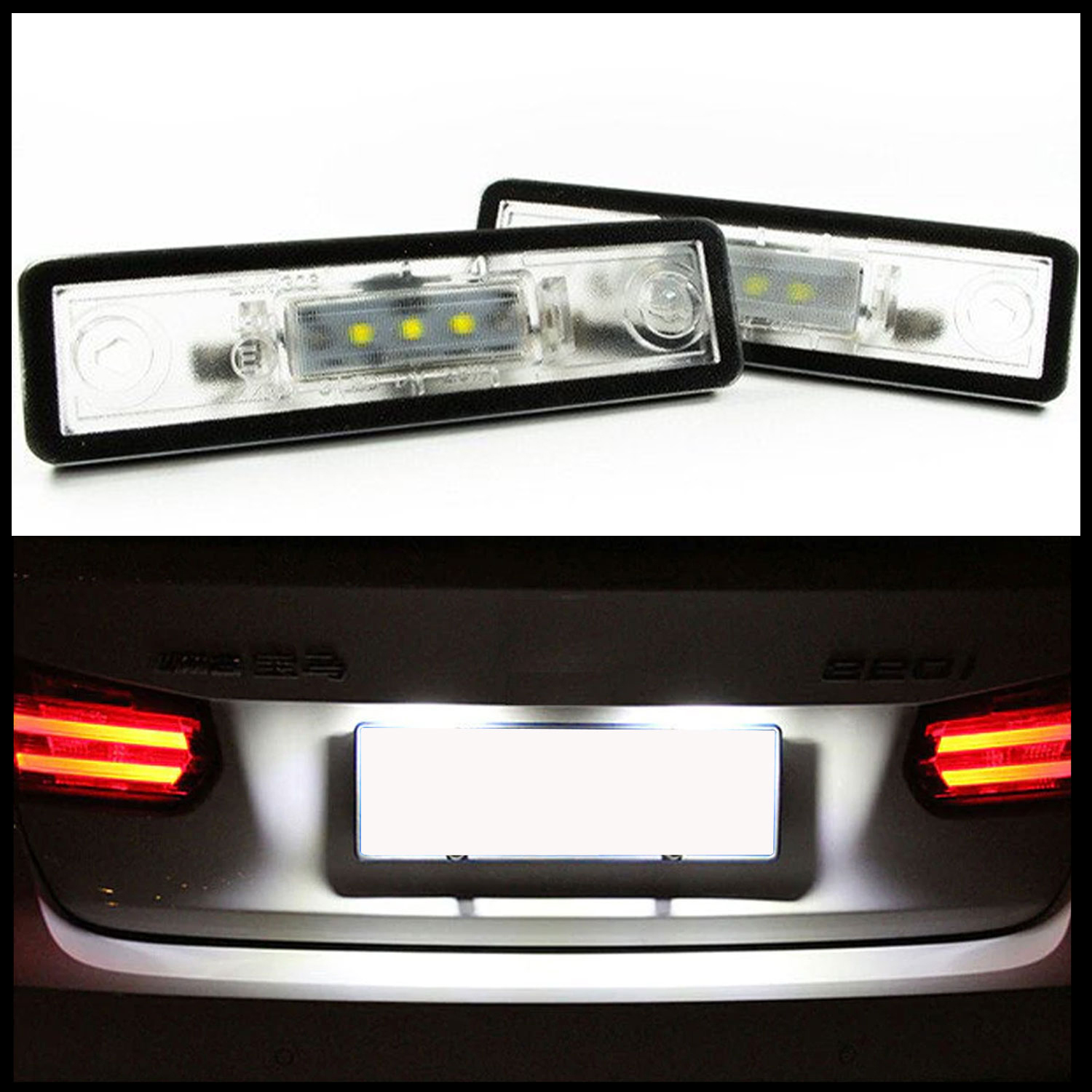 2x LED PREMIUM Kennzeichenbeleuchtung für Seat Toledo II 1M ab 1999-2004 von GOLDCAR Renata Badzio,Bart?omiej Kalisz s.c.