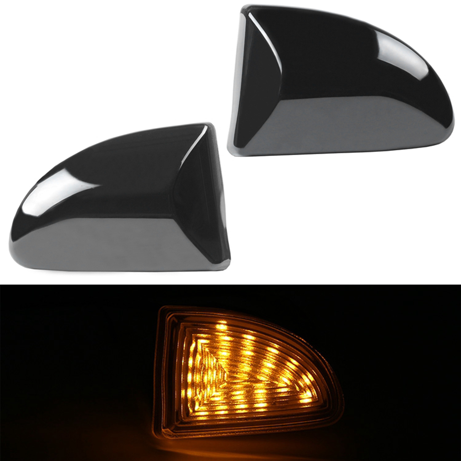 2x LED Seitenblinker Blinker Schwarz Smoke SET für Smart ForTwo 451 ab 2007-2014 von Goingfast GmbH