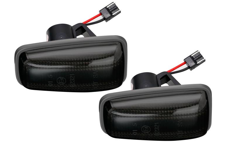 2x LED Seitenblinker Blinker in Schwarz Smoke SET für Peugeot 106 306 406 806 Expert Partner von Goingfast GmbH