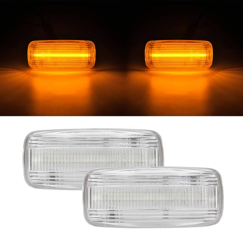 2x LED Seitenblinker Blinker in Weiss SET für Audi A2 A3 8L A4 B5 A6 4B A8 4D TT 8N von Goingfast GmbH