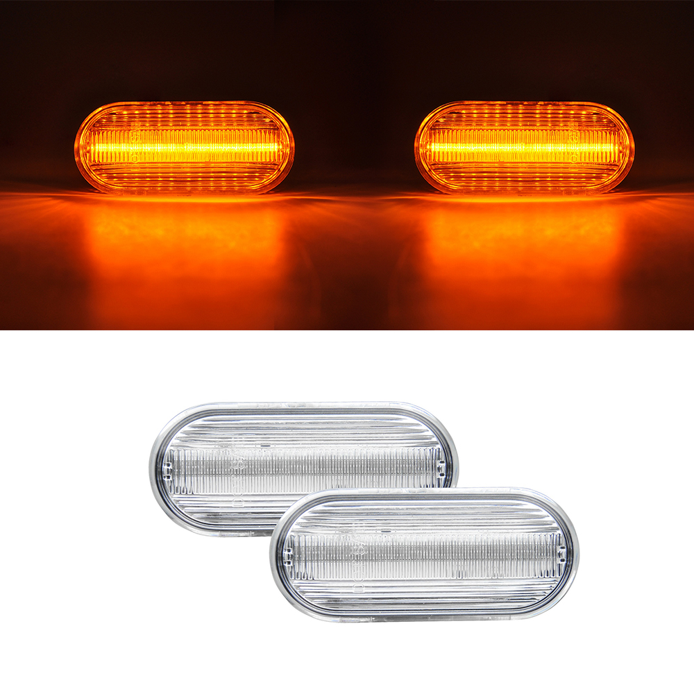 2x LED Seitenblinker Blinker in Weiss SET für VW Passat B5 3B Golf 4 Bora Polo 6N 6N2 9N Lupo T5 Sharan 7M Fox Amarok von Goingfast GmbH