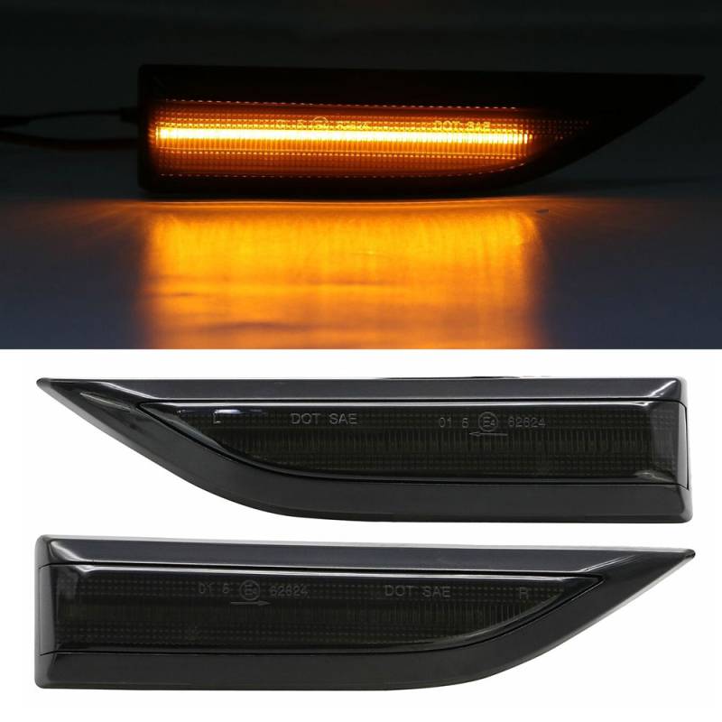 2x LED Seitenblinker in SCHWARZ für VW T6 VI Transporter Multivan VW Caddy 4 IV von Goingfast GmbH