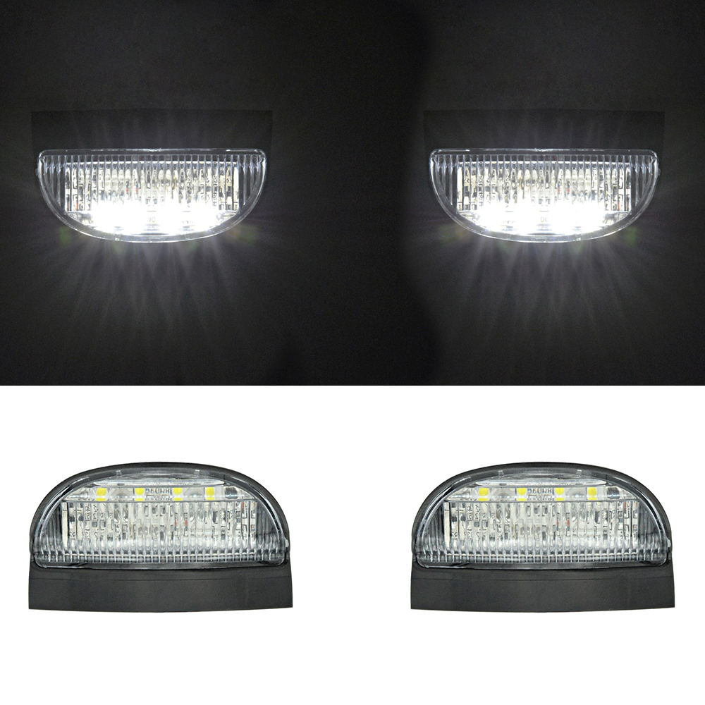 2x UNIVERSAL LED SMD PREMIUM Kennzeichenbeleuchtung Kennzeichen Leuchten CanBus für Anhänger LKW Wohnwagen Oldtimer von Tuning Fanatics