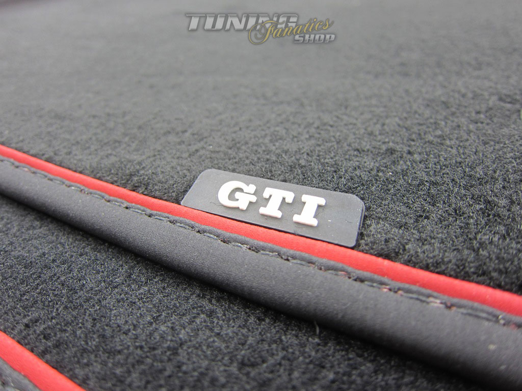 4x Original GTI Velours Textil Premium Fußmatten Matten SET für VW Golf 7 VII von Volkswagen AG