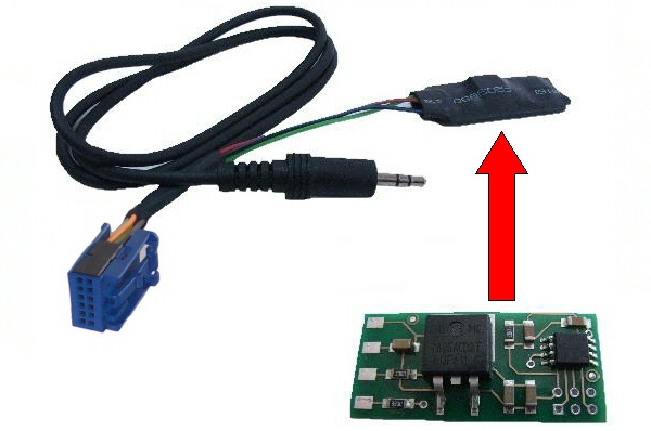 AUX In Adapter INTERFACE MP3 CD Wechsler für Audi Radio RNS-E BNS 5.0 Delta 6 von Tradefox GmbH