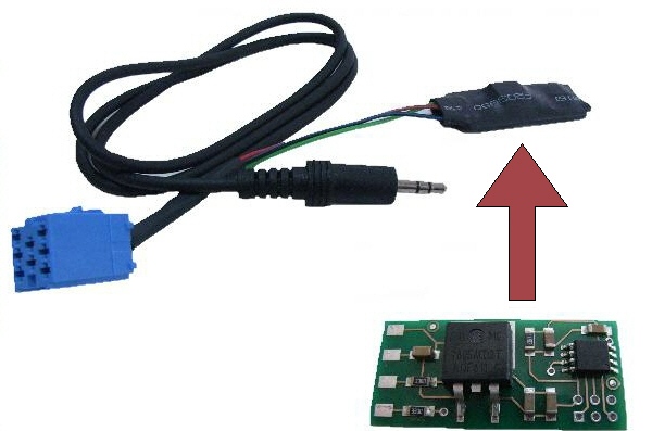 AUX Line In Adapter MP3 CD Wechsler 8-Pin Pol für Radio VW Gamma Beta Alpha MCD von Tradefox GmbH