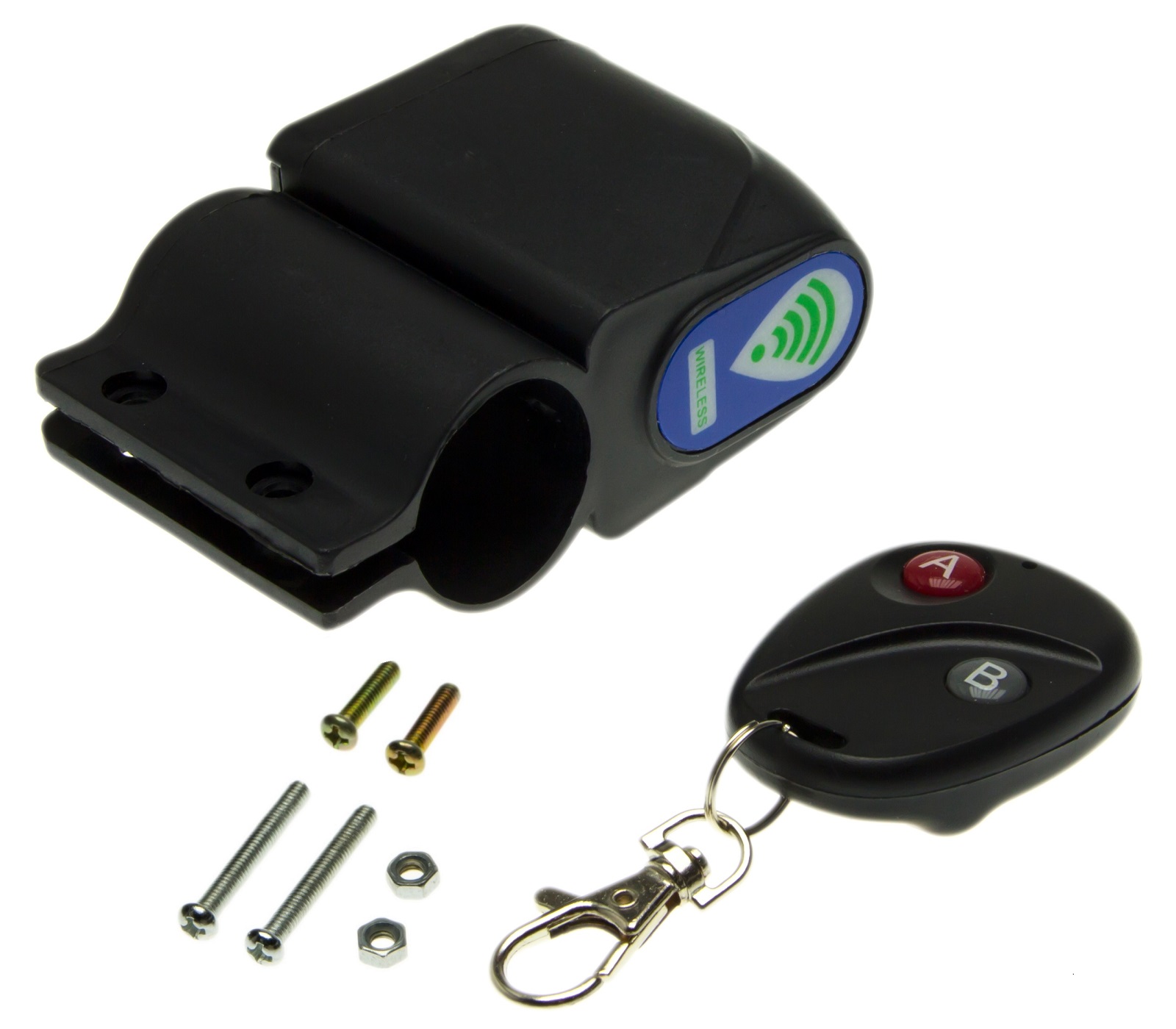 Alarmanlage Vibration Alarm Sirene mit Fernbedienung für Fahrrad Bike Roller von Tuning Fanatics