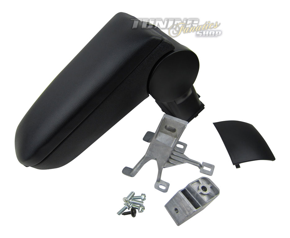 Armlehne Mittelarmlehne KOMPLETTES SET Leder Schwarz für VW Polo 6R 2009- von Simply NetTrade GmbH