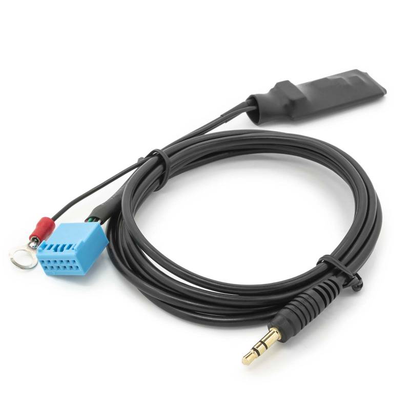 Audio AUX Line In Adapter Kabel Radio 3,5mm Klinken Stecker für 12 Pin Quadlock von VW Audi Seat Skoda von Tradefox GmbH