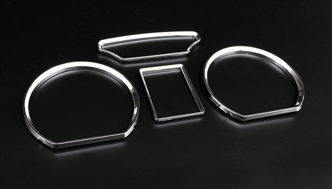 Chrom Chromringe Tacho Ringe Tachochromringe SET für VW Polo 9N 2001-2005 von Tuning Fanatics