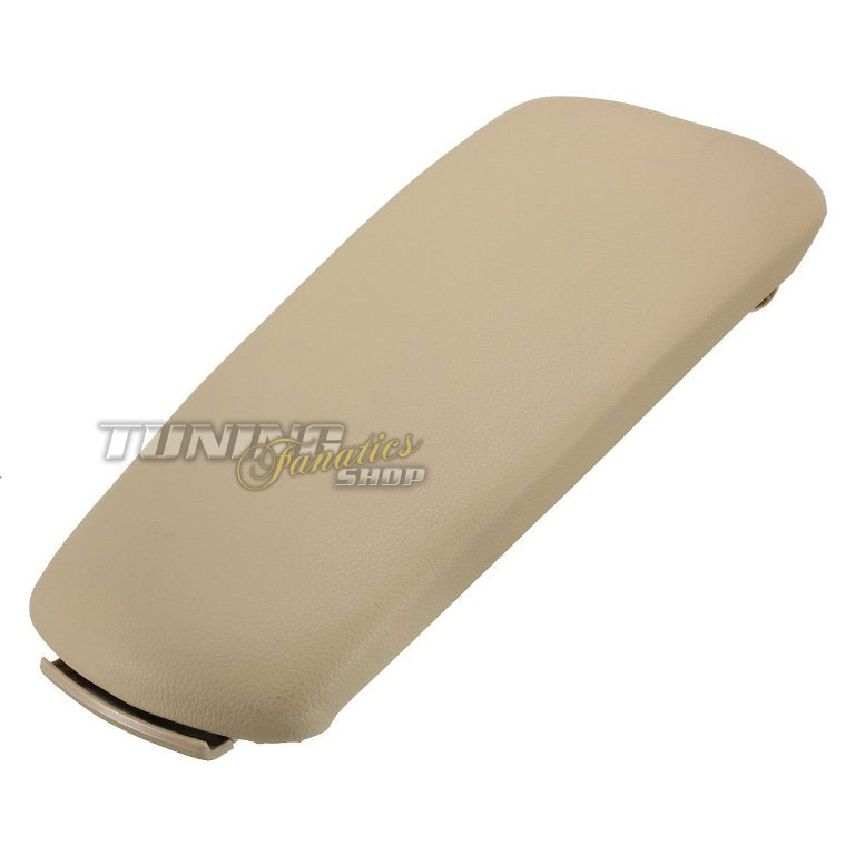 Deckel Abdeckung LEDER Beige Armlehne Mittelarmlehne für Audi A4 S4 8E B6 B7 8H von Tuning Fanatics