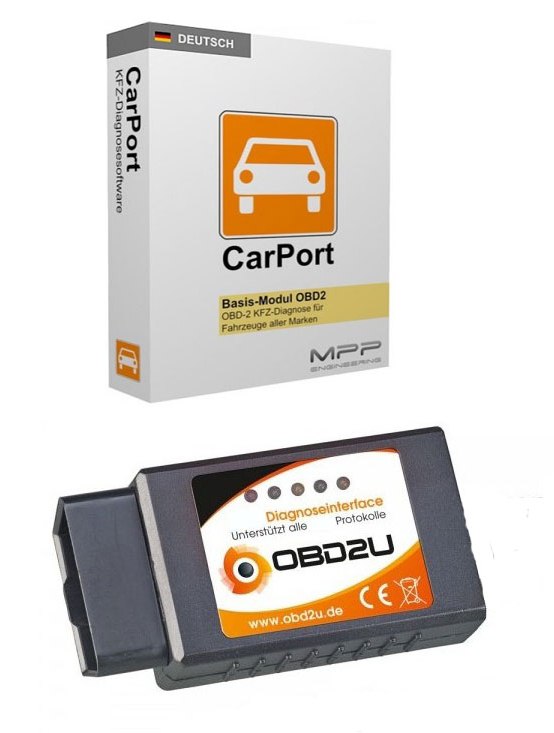 E327 Bluetooth OBD 2 Diagnose-Interface Gerät Carport SOFTWARE DEUTSCH viele PKW von Türk GbR