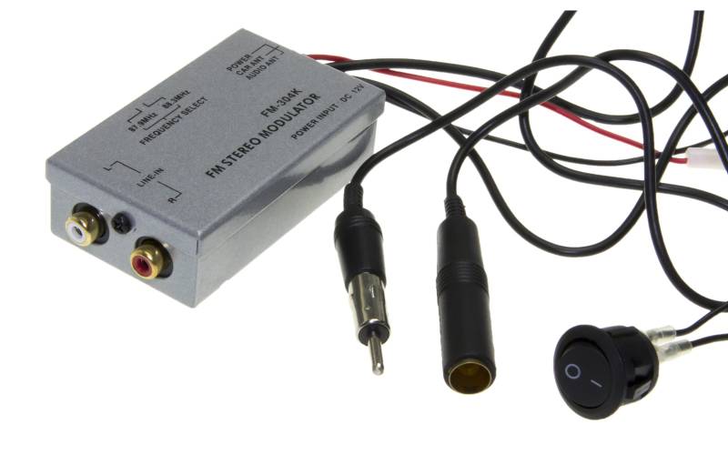 FM Modulator Stereo MP3 Auto Antenne Kabel car radio Cinch AUX Adapter Universal von Tuning Fanatics