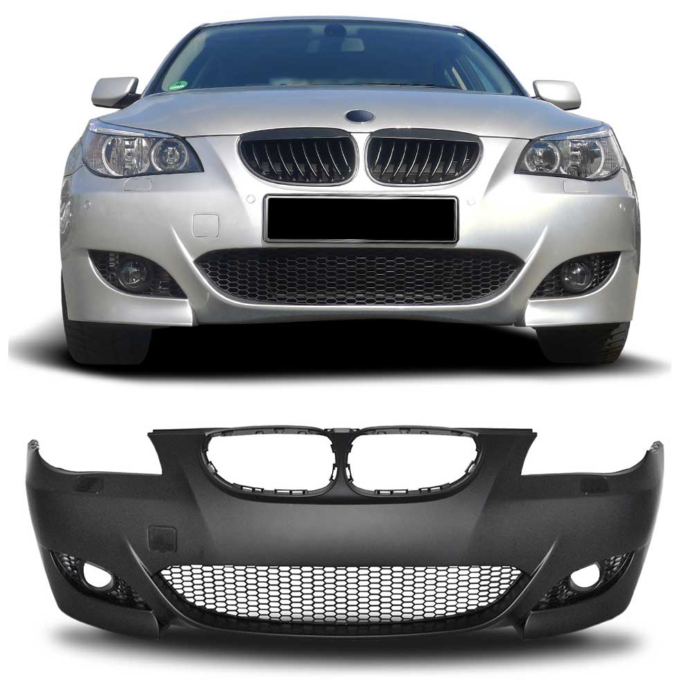 Front Stoßstange vorne Gitter L+R Spoiler Sport Look Set für BMW 5er E60 E61 von Tuning Fanatics