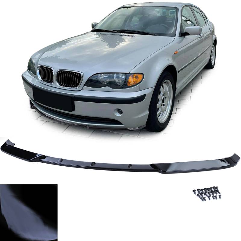 Frontspoiler Performance Spoiler Lippe Schwarz Glanz für BMW 3er E46 Limo Touring 2001-2005 mit M-Paket von Carparts-Online GmbH