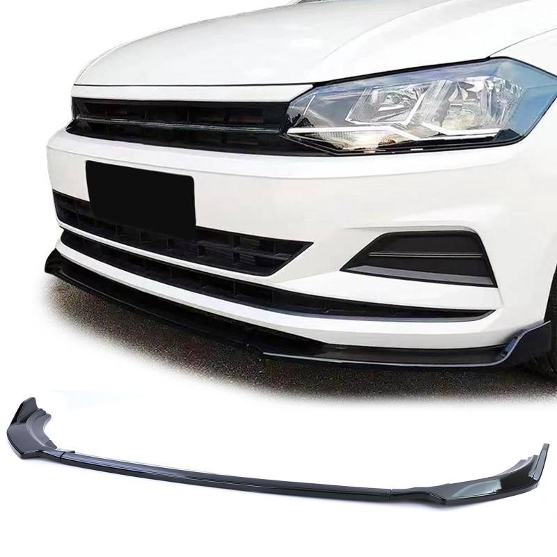 Frontspoiler Performance Spoiler Lippe Stoßstange in Schwarz Glanz für VW Polo VI 2G AW ab 2017- von Carparts-Online GmbH