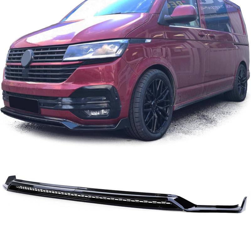 Frontspoiler Performance Spoiler Lippe Stoßstange in Schwarz Glanz für VW T6.1 VI Facelift ab 2019- von Carparts-Online GmbH