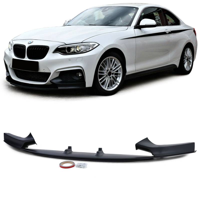 Frontspoiler Performance Spoiler Lippe Stoßstange in Schwarz Matt für BMW 2er F22 F23 mit M Paket von Carparts-Online GmbH