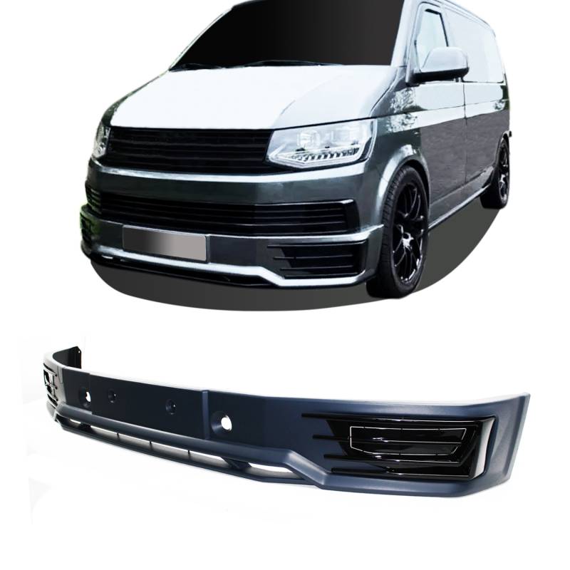 Frontspoiler Spoiler Lippe Stoßstange + Gitter für VW T6 VI ab 2015-2019 von JOM Car Parts & Car Hifi GmbH