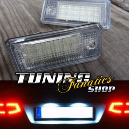 Für Audi A3 8P A4 8E A6 4F Q7 2x LED SMD Kennzeichenbeleuchtung Birnen SET von Simply NetTrade GmbH