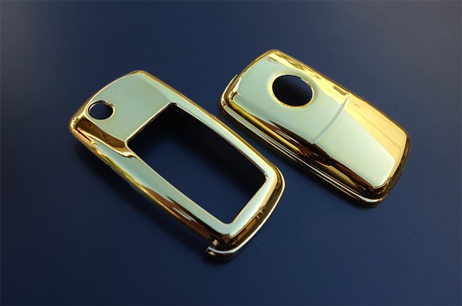 Für SKODA Klapp Schlüssel Fernbedienung Key Cover Gehäuse Gold Look bis 10/2009 von Tuning Fanatics