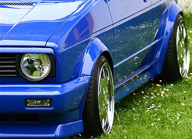 Grillspoiler Spoiler Kühlergrill Sportgrill für VW Golf 1 + Cabrio Caddy 74-93 von Tuning Fanatics