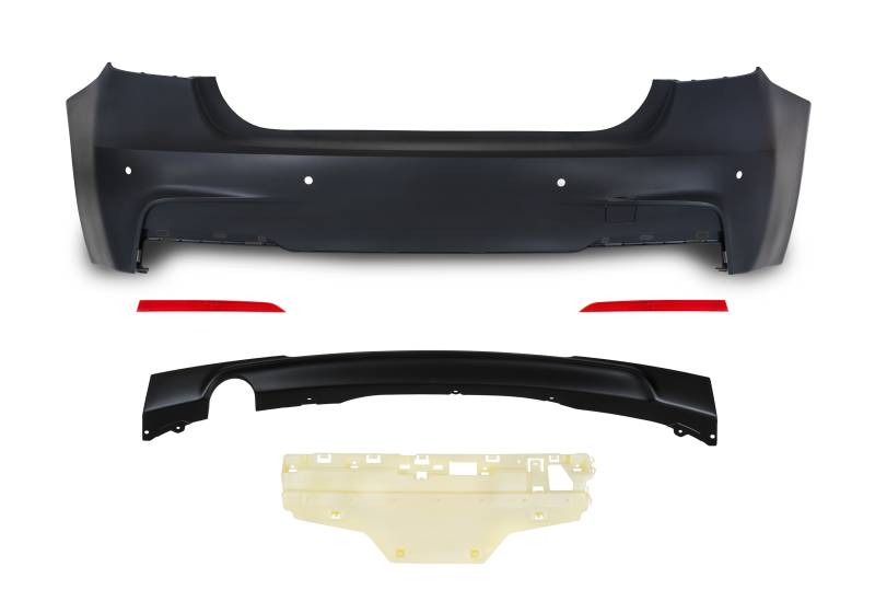 Heck Stoßstange Schürze Hinten Spoiler Sport Look für BMW 3er F30 ab 11/2011- von Tuning Fanatics