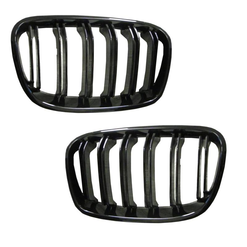 Kühlergrill DOPPELRIPPE Schwarz Glanz für BMW F20 / F21 2011-2015 von JOM Car Parts & Car Hifi GmbH