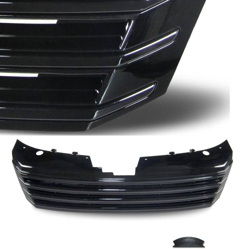 Kühlergrill Sportgrill Gitter Front Grill Klavierlack Schwarz für VW Passat B7 von JOM Car Parts & Car Hifi GmbH