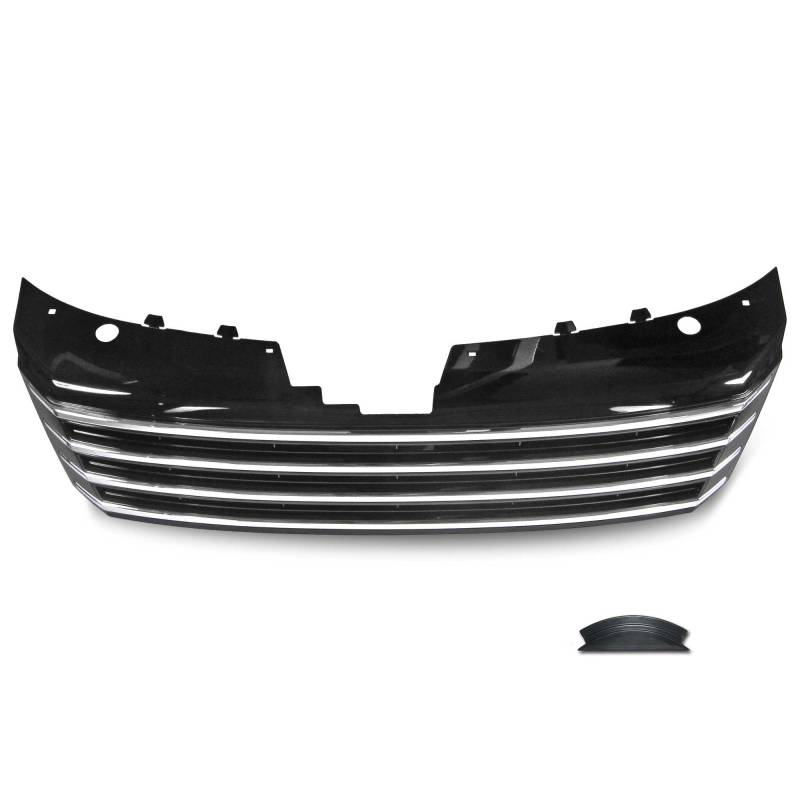 Kühlergrill Sportgrill Gitter Front Grill Schwarz Lack Chrom für VW Passat B7 von JOM Car Parts & Car Hifi GmbH