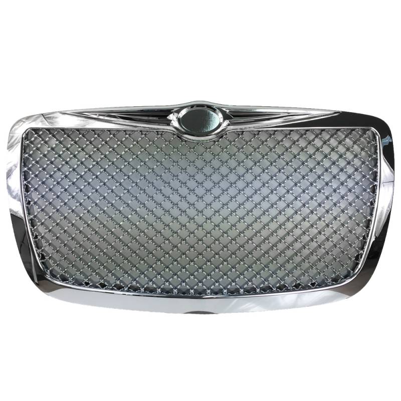 Kühlergrill Sportgrill Gitter Front Grill ohne Emblem Chrom für Chrysler 300C von JOM Car Parts & Car Hifi GmbH