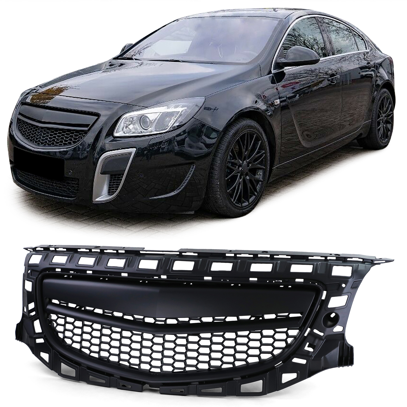 Kühlergrill Sportgrill Grill Schwarz für Opel Insignia 08-13 von Carparts-Online GmbH