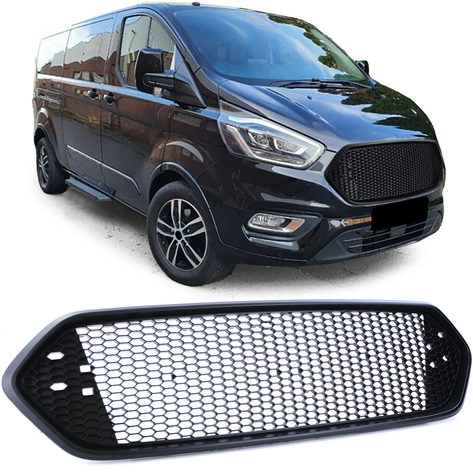 Kühlergrill Sportgrill Grill für Ford Transit Custom ab 2018- von Carparts-Online GmbH