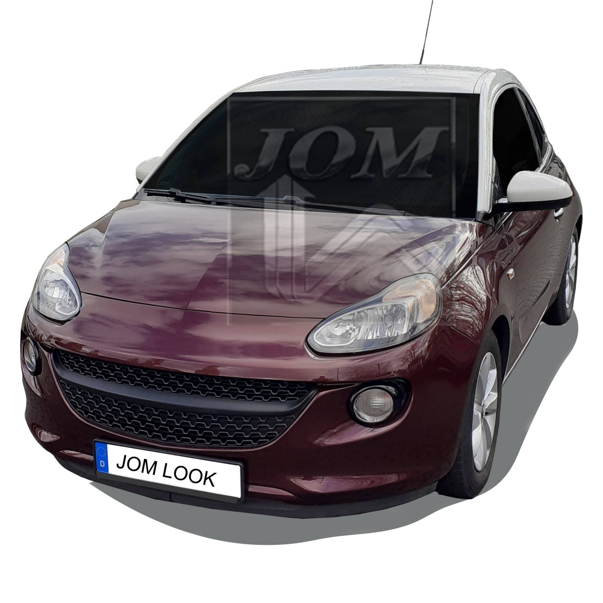 Kühlergrill Sportgrill Schwarz Wabengitter ohne Emblem für Opel Adam 2012-2019 von JOM Car Parts & Car Hifi GmbH